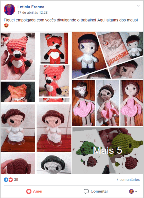 amigurumi personagens